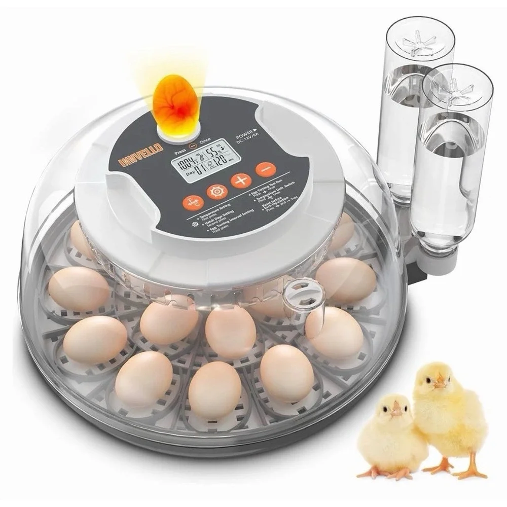 18 Egg Incubators for Hatching Eggs with‎ Automatic Turning and Humidity Control